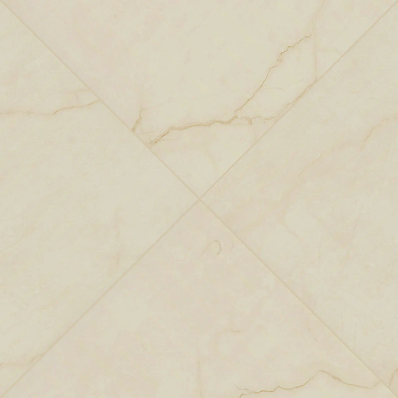 Brighton Crema Matte Porcelain Pavers 24x24 angled view