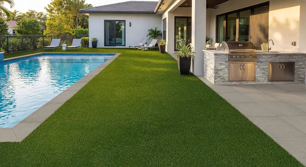 Cementique Silver Matte Porcelain Pavers 24x48 in a finished room