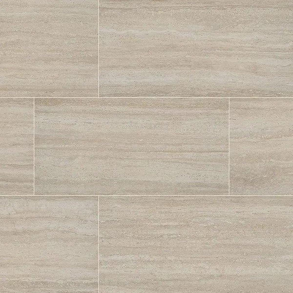 Cordova Avorio Matte Travertine Look Porcelain Pavers 24x48