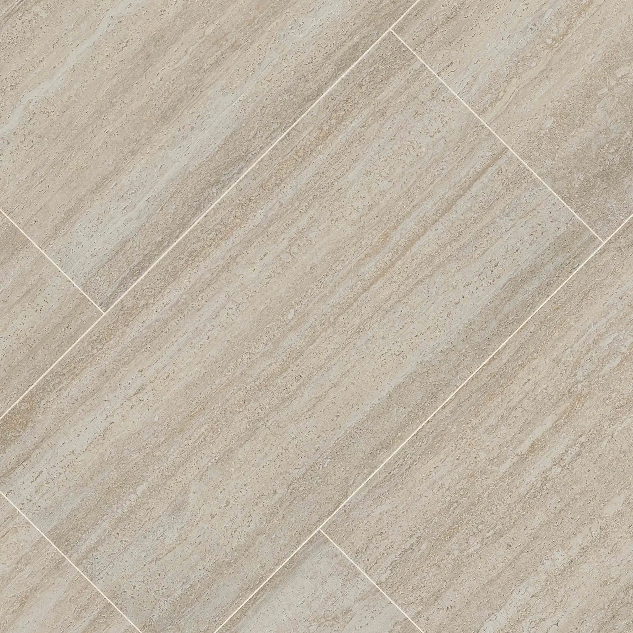 Cordova Avorio Matte Travertine Look Porcelain Pavers 24x48 angled view