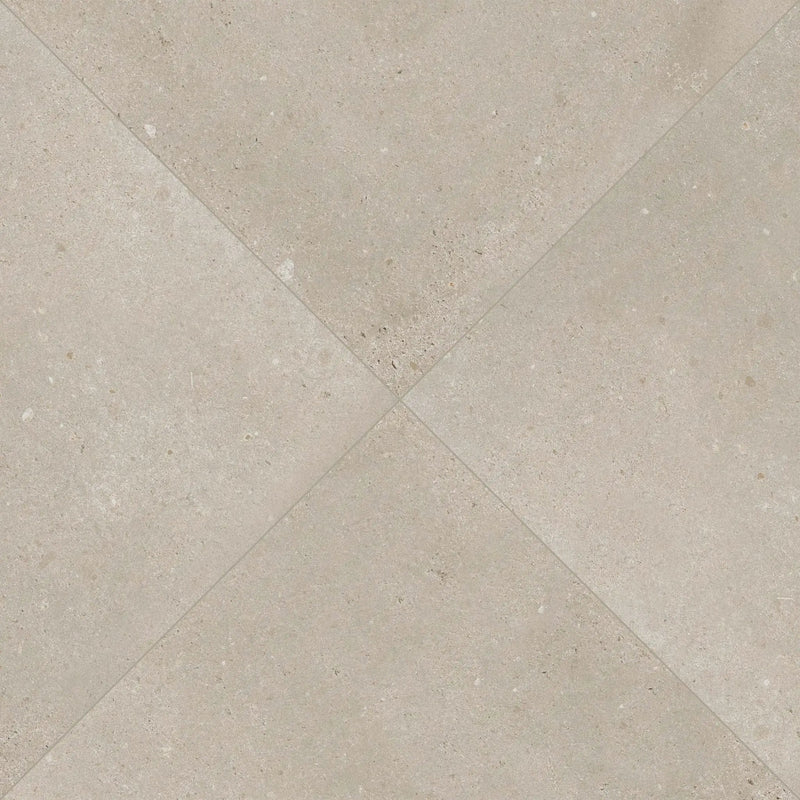 Gritzo Almond Matte Porcelain Pool Copings 13x24 angled view