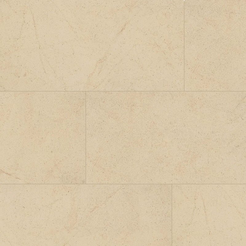 Livingstyle Cream Matte Limestone Look Porcelain Pavers 18x36 close up