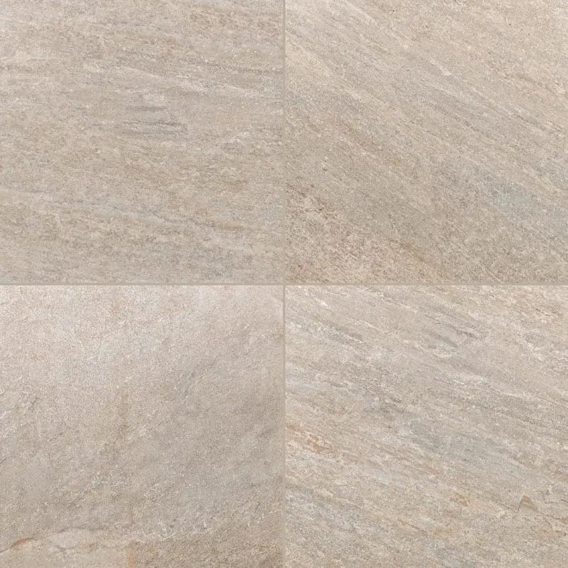 Quartz Beige Matte Porcelain Pavers 24x24 close up