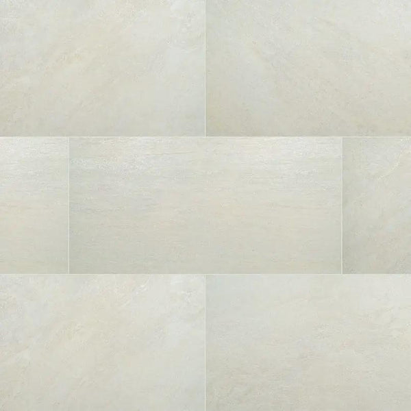 Legions Quartz White Matte Porcelain Pavers 24x48