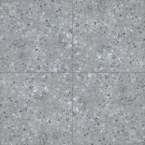 Terrazo Gris Matte Porcelain Pavers 24x24