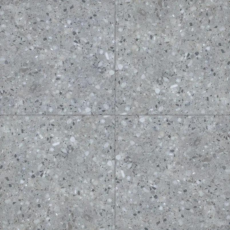 Terrazo Gris Matte Porcelain Pavers 24x24 close up