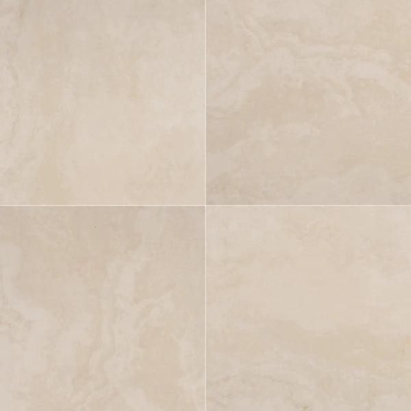 Tierra Ivory Matte Travertine Look Porcelain Pavers 24x24