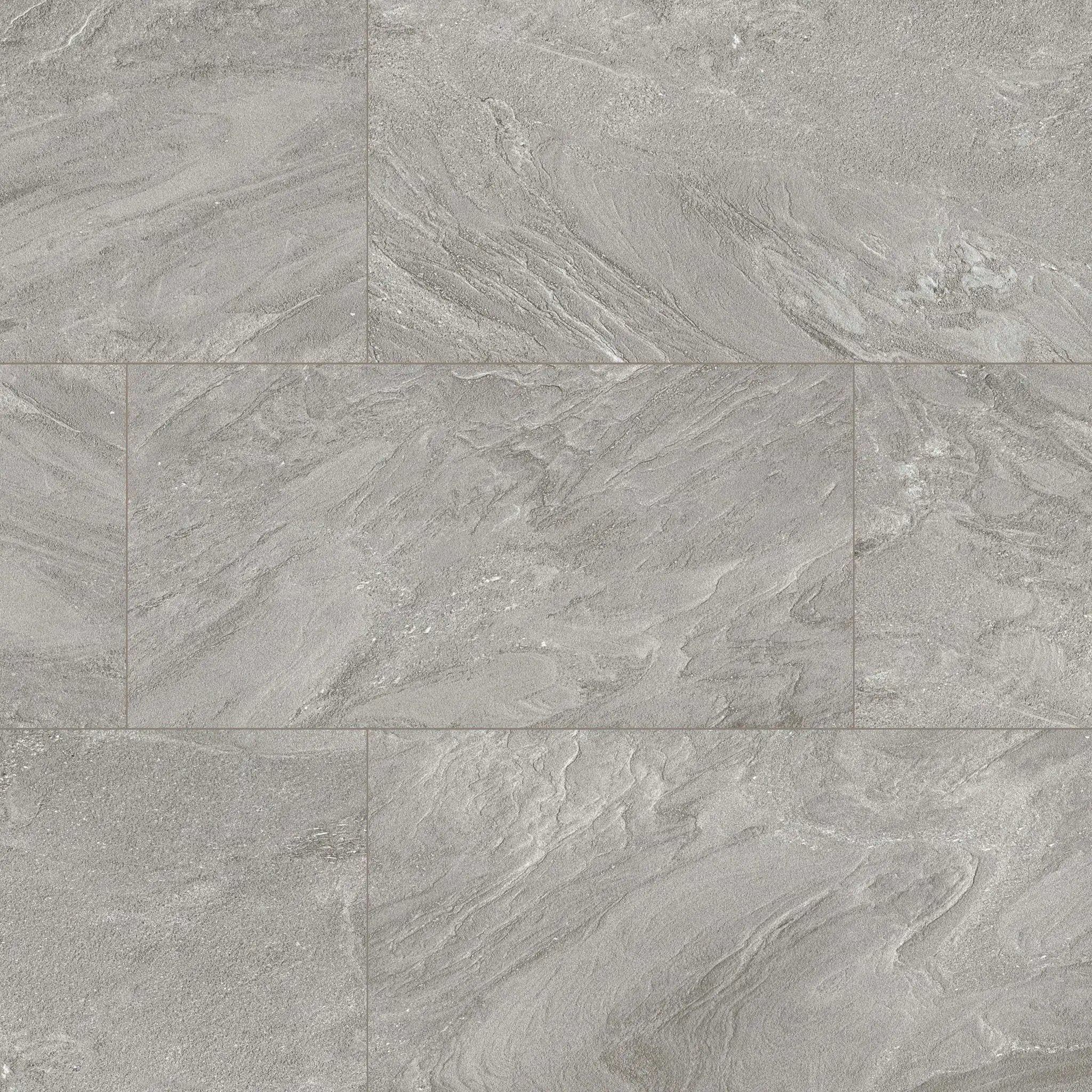 Vortexa Silver Matte Porcelain Pavers 24x48 close up