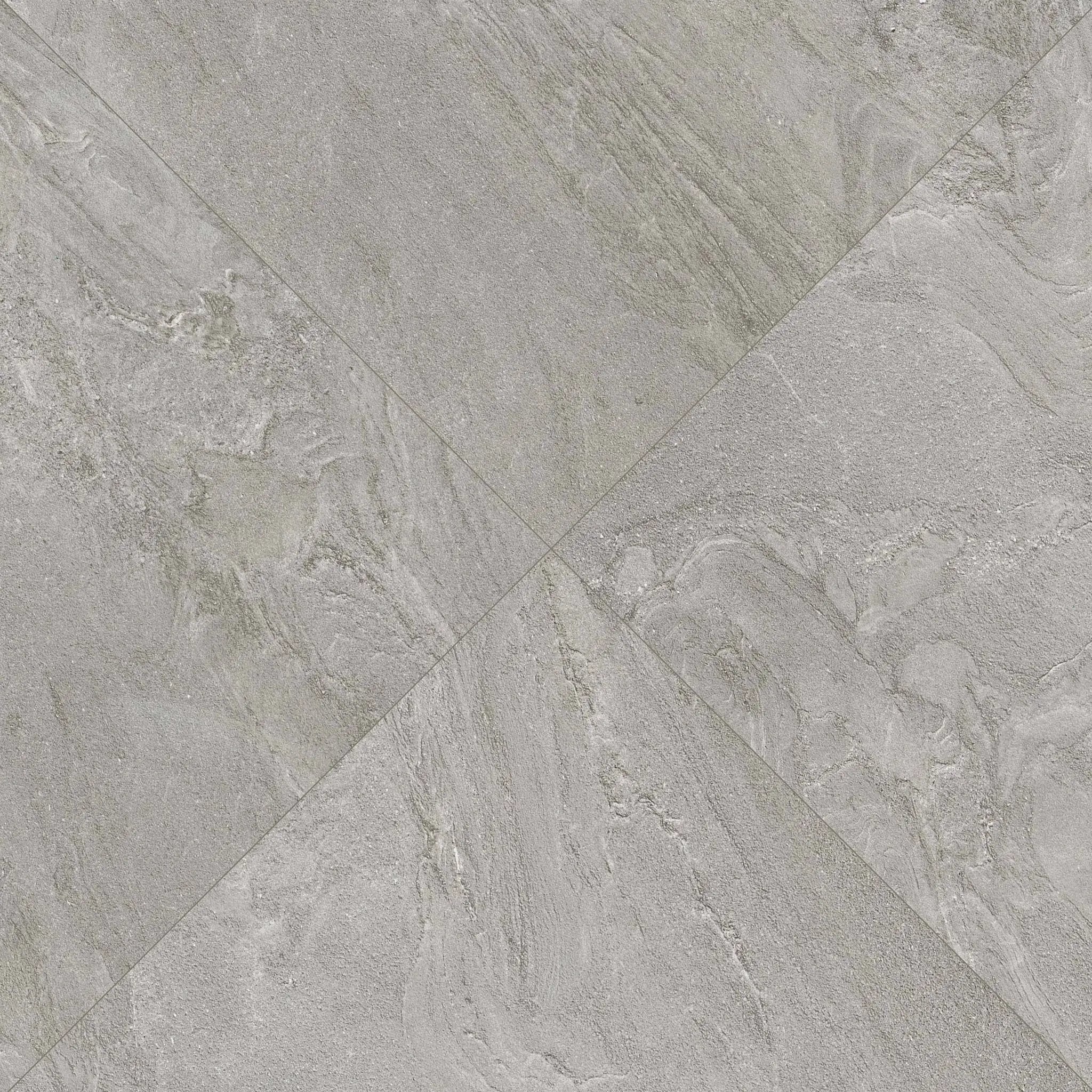 Vortexa Silver Matte Porcelain Pool Copings 13x24 angled view