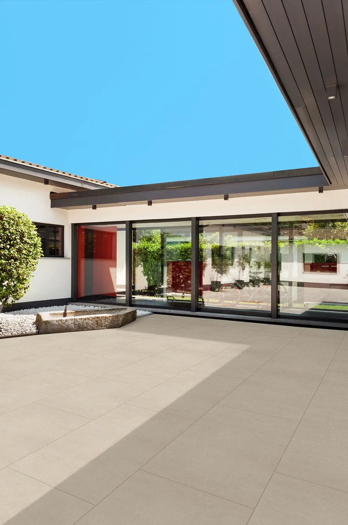 Zement Blanco Matte Porcelain Pavers 24x48 by MSI Surfaces
