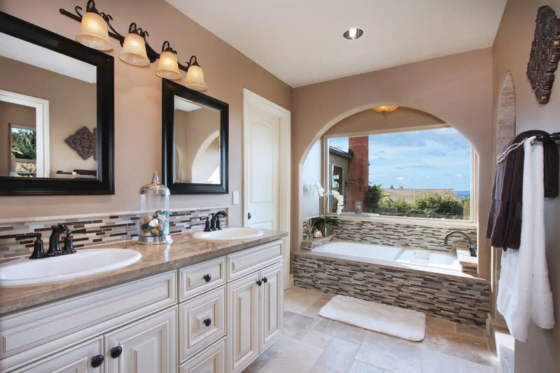 Tuscany Beige Tumbled Mini Pattern Travertine Pavers by MSI Surfaces