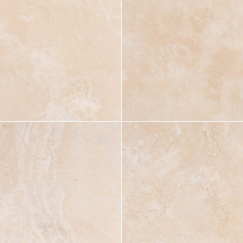 Tuscany Beige Tumbled Travertine Pavers 16x24 close up