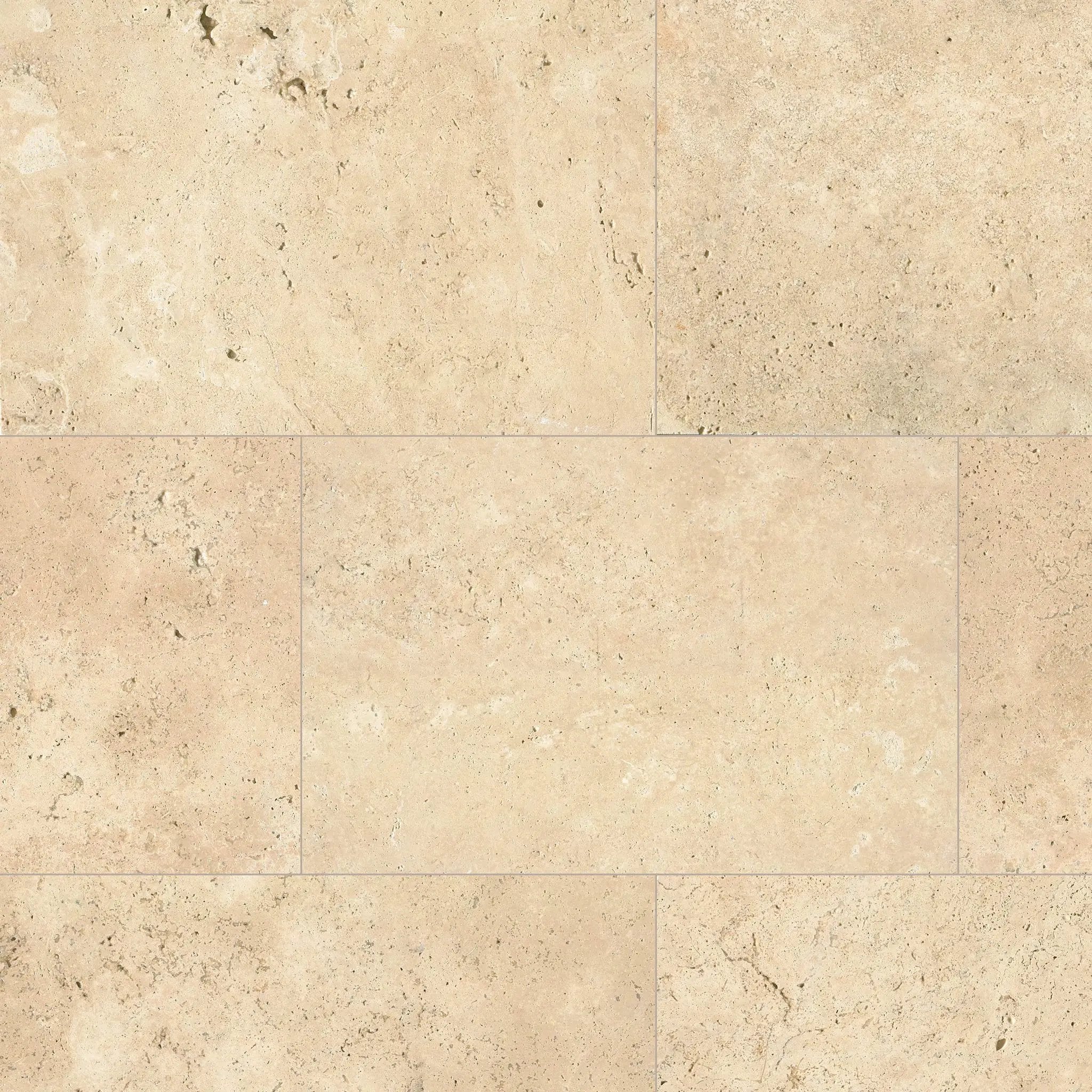 Tuscany Ivory Tumbled Travertine Pavers 16x24 by MSI Surfaces
