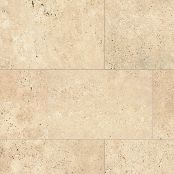 Tuscany Ivory Tumbled Travertine Pavers 16x24
