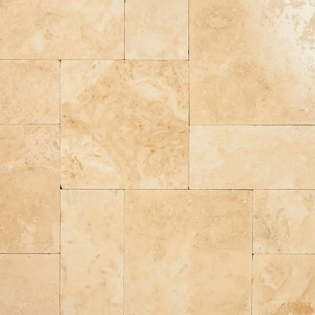 Tuscany Ivory Tumbled Mini Pattern Travertine Pavers by MSI Surfaces