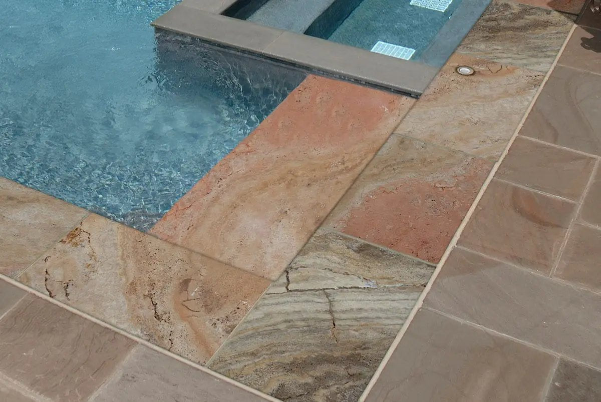 Tuscany Porcini Tumbled Mini Pattern Travertine Pavers by MSI Surfaces
