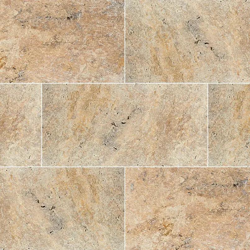 Tuscany Scabas Tumbled Travertine Pavers 16x24 by MSI Surfaces