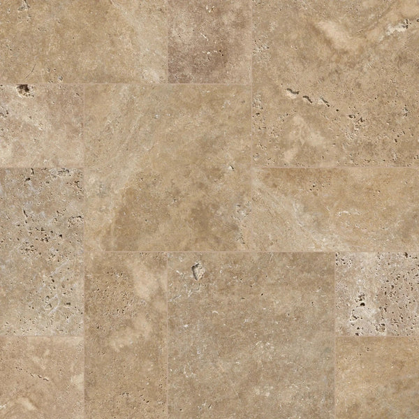 Tuscany Walnut Tumbled Pattern Travertine Pavers