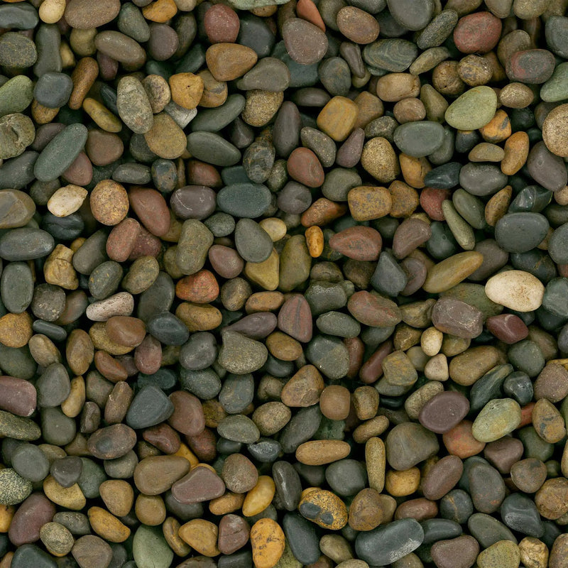 Mixed Polished Pebbles Marble Pavers 3.75 inch by MSI Surfaces