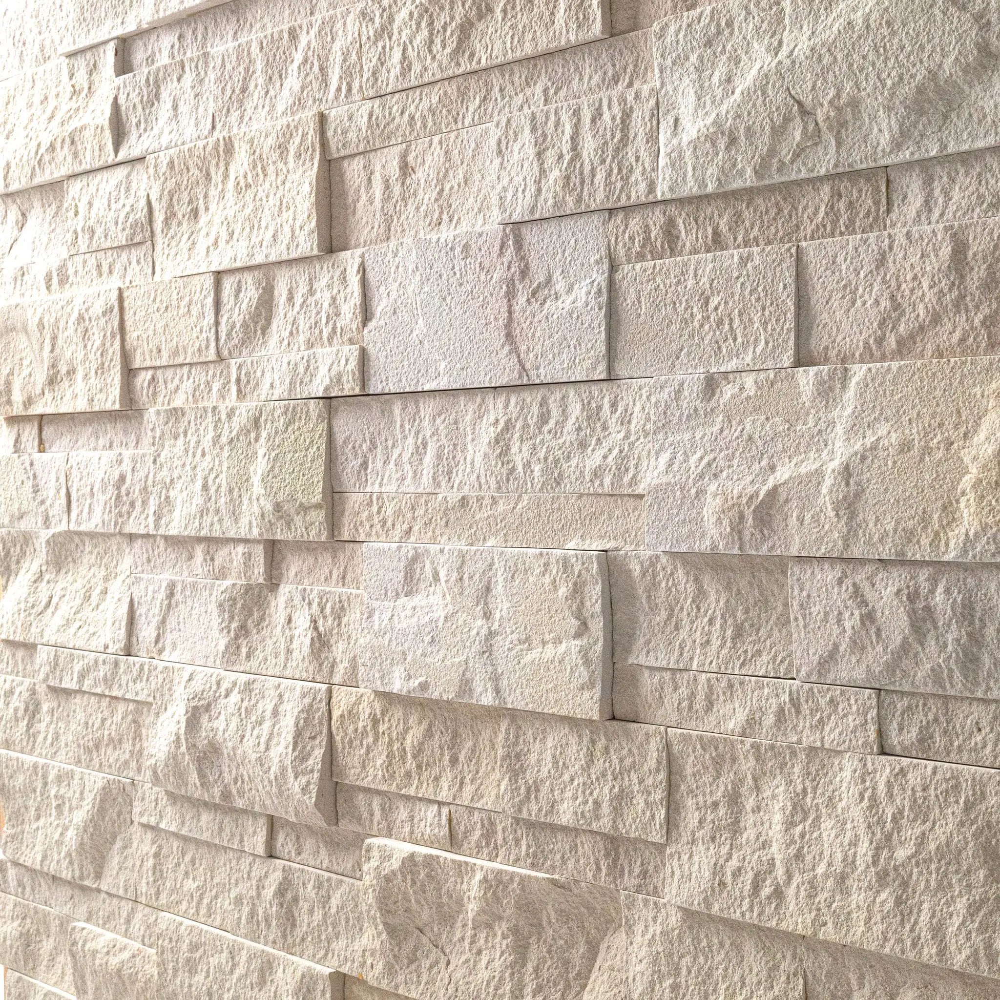 Laguna Blonde Split Face Sandstone Pavers 9x24 angled view