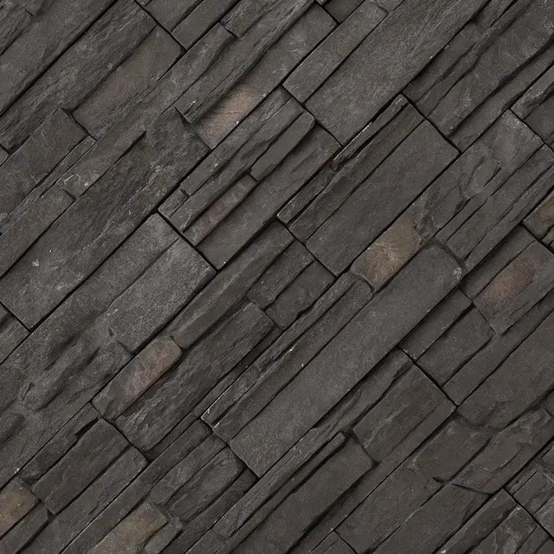 Denali Anthracite Natural Cement Pavers angled view
