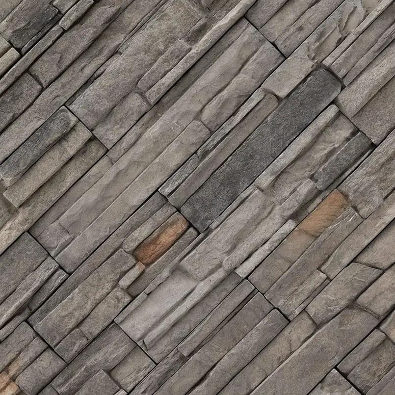 Denali Gray Natural Cement Pavers 2 angled view