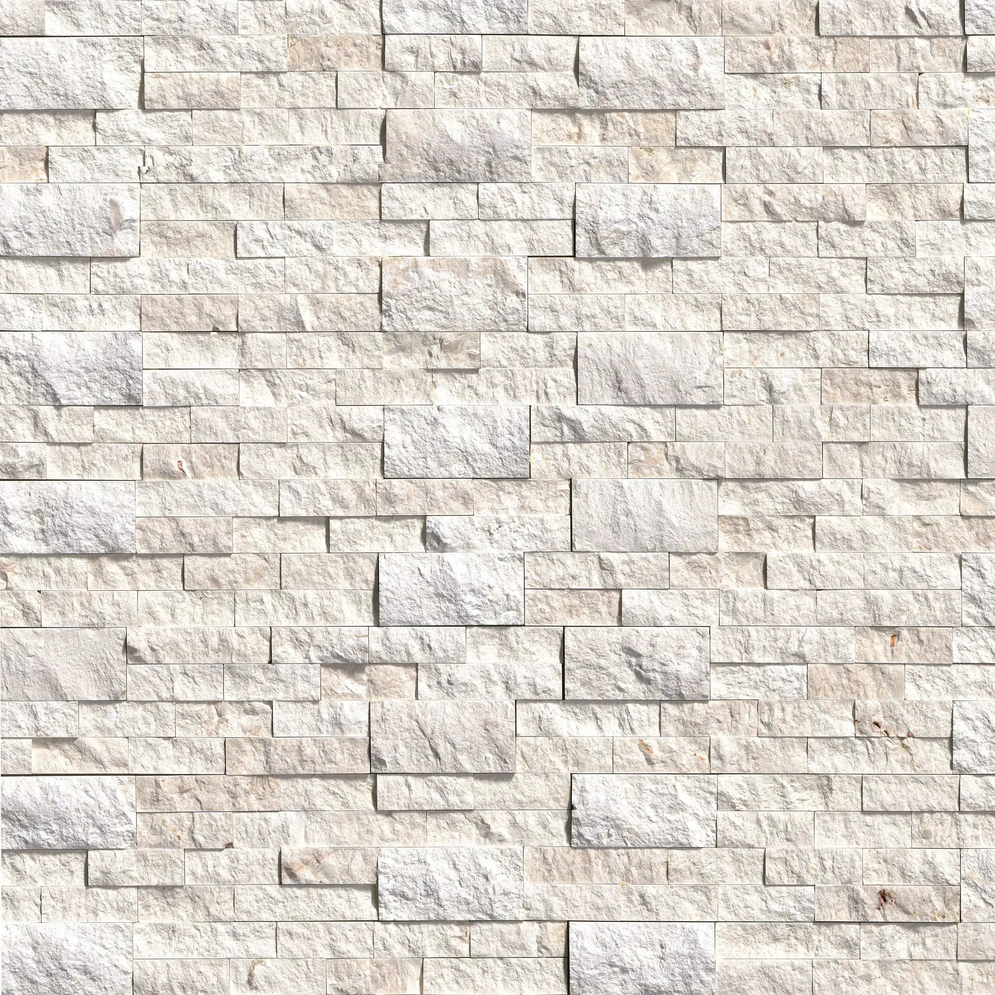 Mayra White Split Face Limestone Pavers 6x24 by MSI Surfaces
