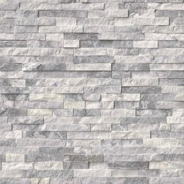 Alaska Gray Split Face Marble Pavers 6x24