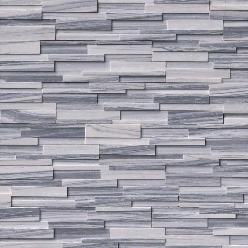 Alaska Gray 3d Honed Marble Pavers 6x24 by MSI Surfaces