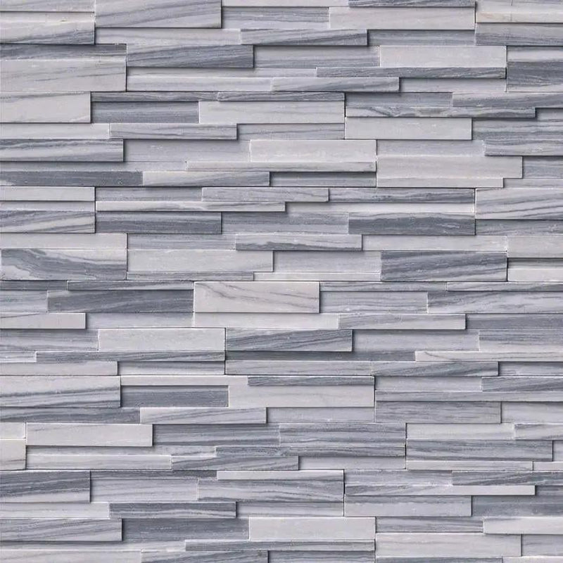 Alaska Gray 3d Honed Marble Pavers 6x24 by MSI Surfaces