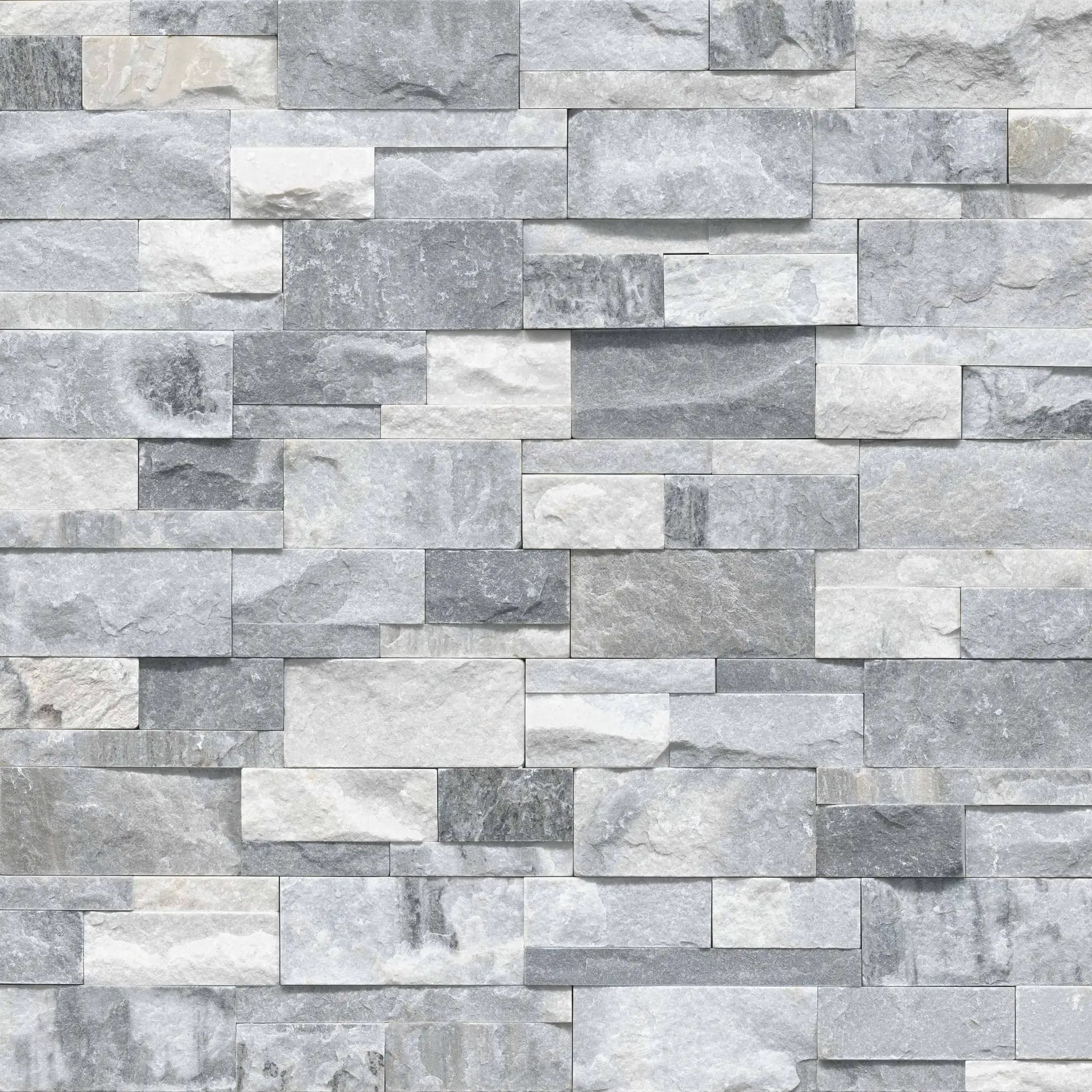 Alaska Gray Xl Split Face Marble Pavers 9x24 close up
