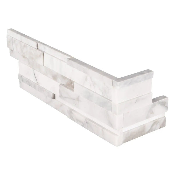 Calacatta Cressa 3d Honed Marble Pavers 6x12