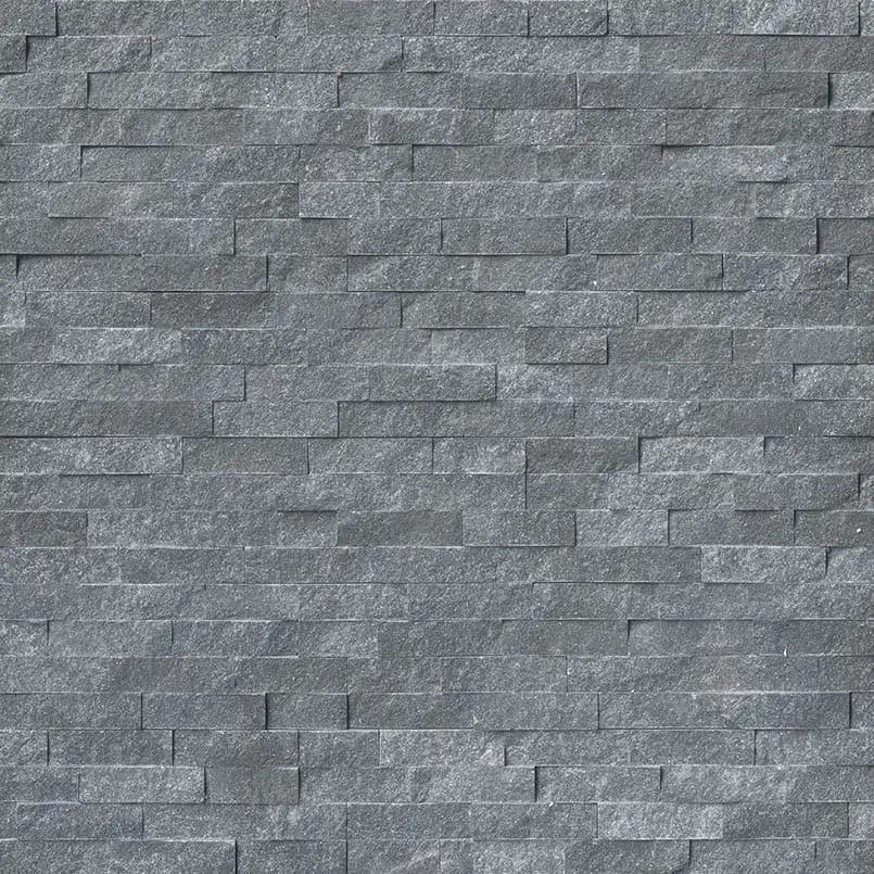 Cosmic Black Split Face Marble Pavers 6x24 by MSI Surfaces