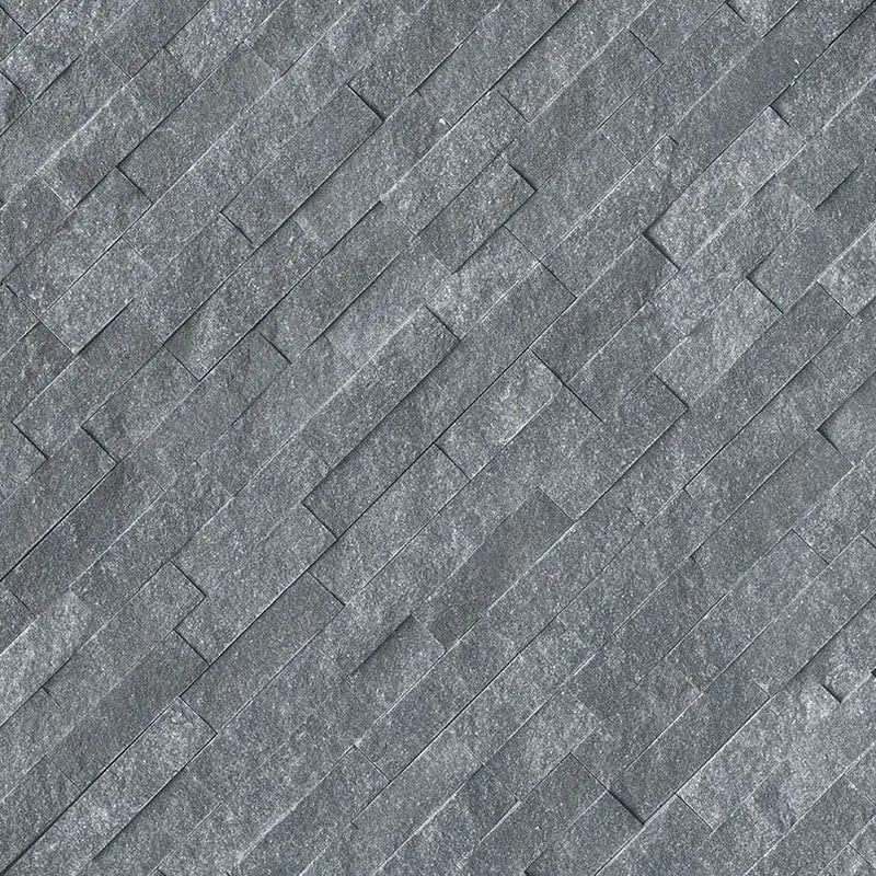Cosmic Black Split Face Marble Pavers 6x24 by MSI Surfaces