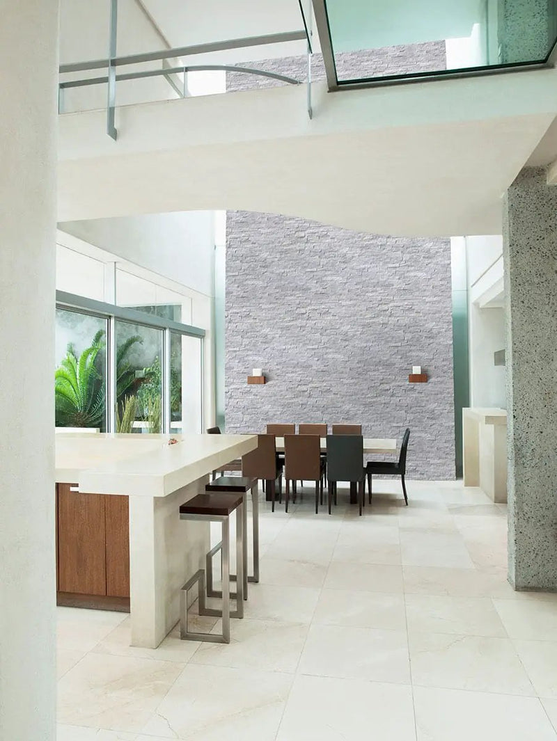 Cosmic Gray Split Face Marble Pavers 6x18 by MSI Surfaces