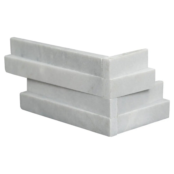 Cosmic Gray 3d Wave Split Face Marble Pavers 6x18
