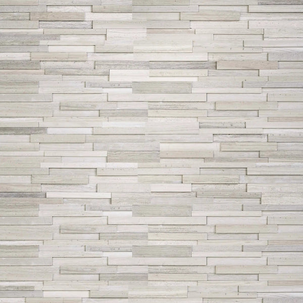 Gray Oak 3d Honed Marble Pavers 6x24