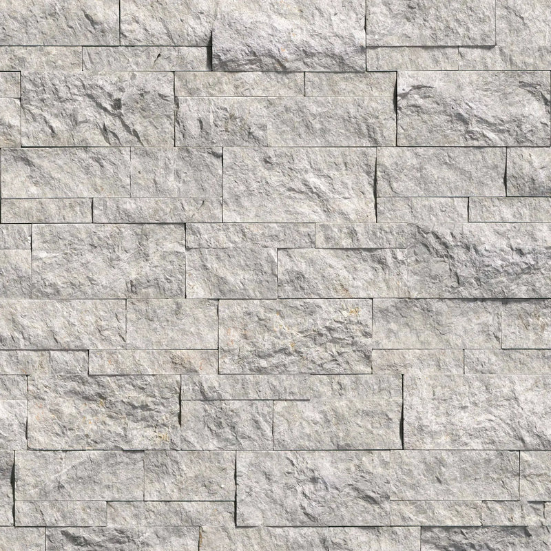 Laguna Gray Split Face Marble Pavers 9x24 close up