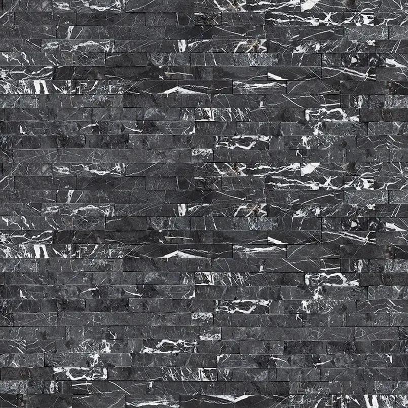 Marquina Nero Matte Marble Pavers 6x24 by MSI Surfaces