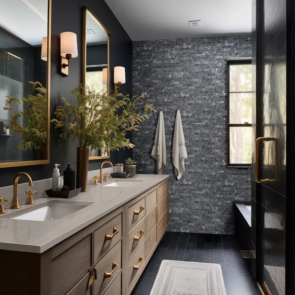 Marquina Nero Matte Marble Pavers 6x24 by MSI Surfaces