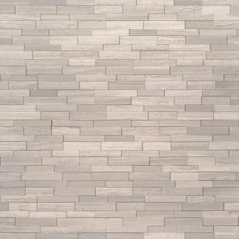 White Oak Honed Mini Marble Pavers 4.5x16 by MSI Surfaces