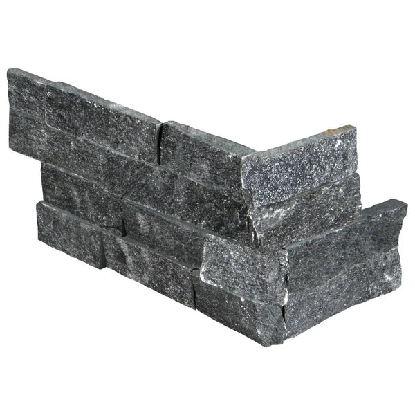 Coal Canyon Split Face Corner Quartzite Pavers 6x12