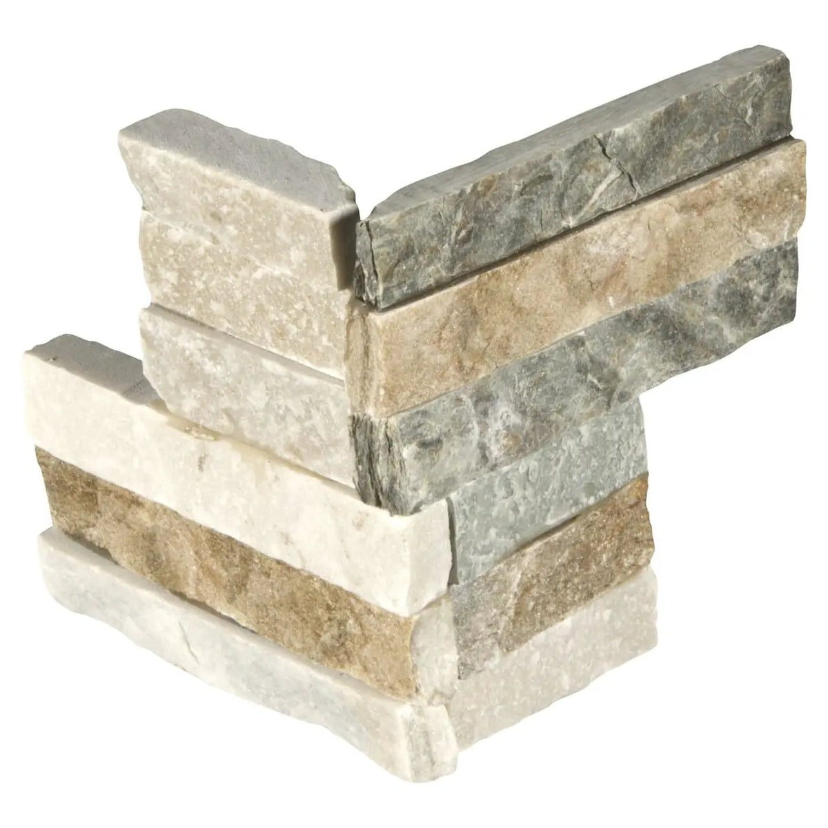Golden Honey Split Face Corner Quartzite Pavers 6x12 by MSI Surfaces