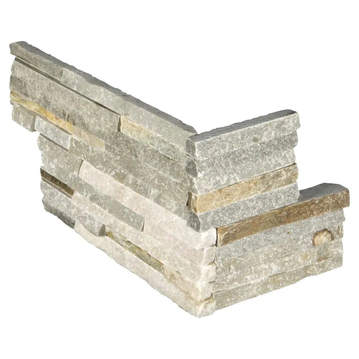 Golden Honey Split Face Corner Quartzite Pavers 6x12 by MSI Surfaces