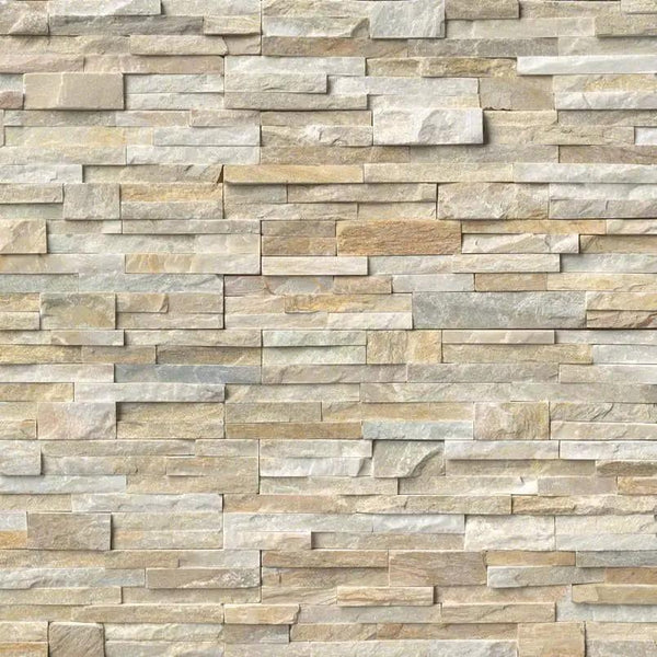 Golden Honey Split Face Quartzite Ledger Panel 6x24