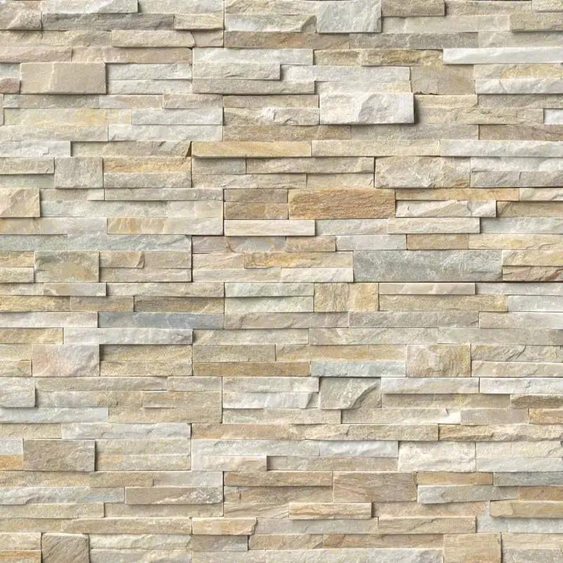 Golden Honey Split Face Quartzite Pavers 6x24 close up