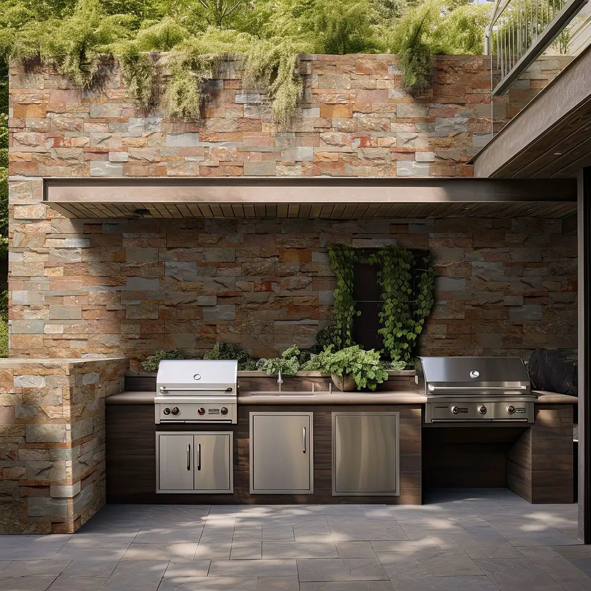 Golden White Xl Split Face Corner Quartzite Pavers 9x12 by MSI Surfaces