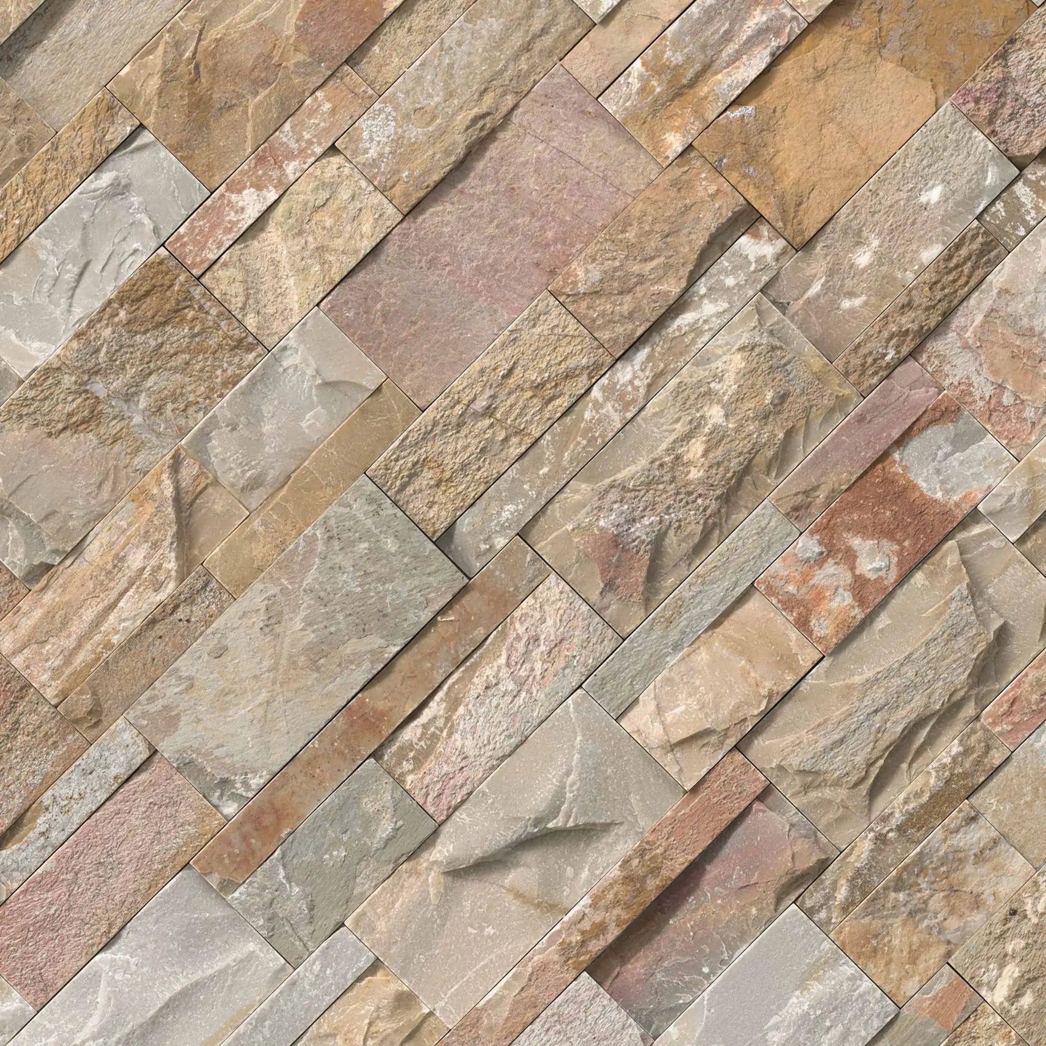 Golden White Xl Split Face Corner Quartzite Pavers 9x12 by MSI Surfaces