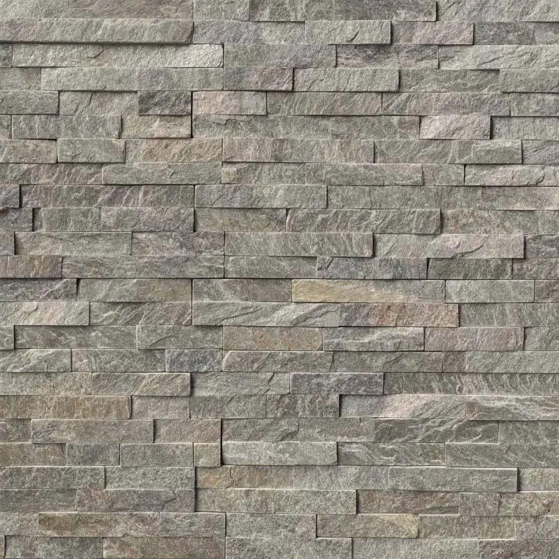 Sage Green Split Face Quartzite Pavers 6x24 by MSI Surfaces