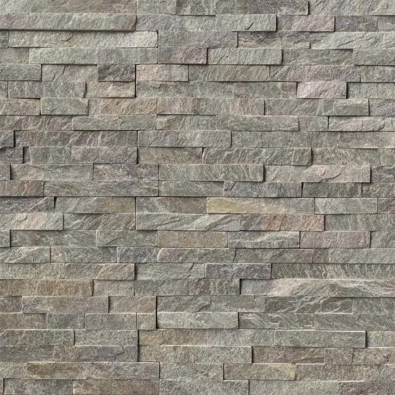 Sage Green Split Face Quartzite Pavers 6x24 by MSI Surfaces